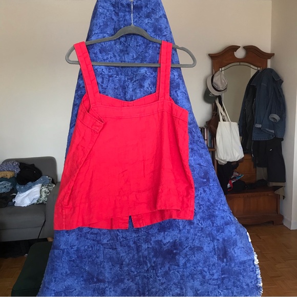 Everlane red linen top size 12 button up - Picture 6 of 9